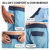 Kanu Surf Men's Flex Swim Trunks (Regular & Extended Sizes), Carter Lt Blue, Large view 4