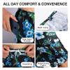 Kanu Surf Mens, Barracuda Swim Trunks (Regular & Extended Sizes), Fiji Black, Small view 4