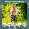 Kanu Surf Men's Mirage Swim Trunks (Regular & Extended Sizes), Camo Flag Army Green, 5X view 2