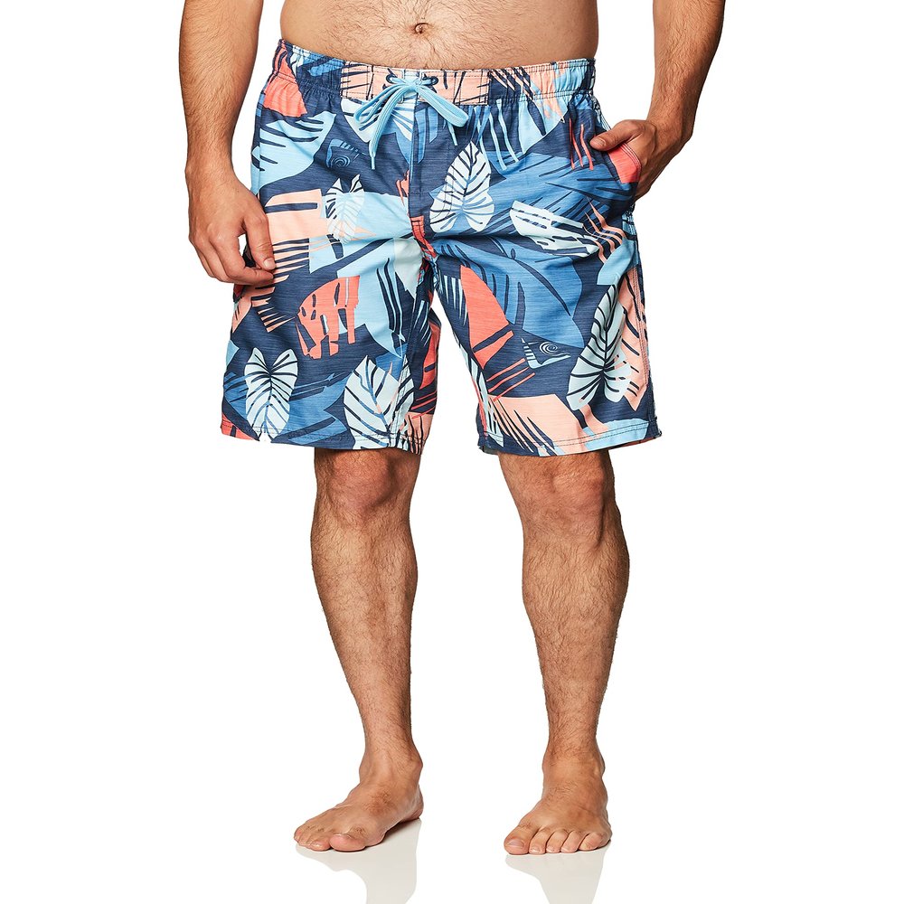 Kanu Surf Men's Mirage Swim Trunks (Regular & Extended Sizes), Montego Denim, Small