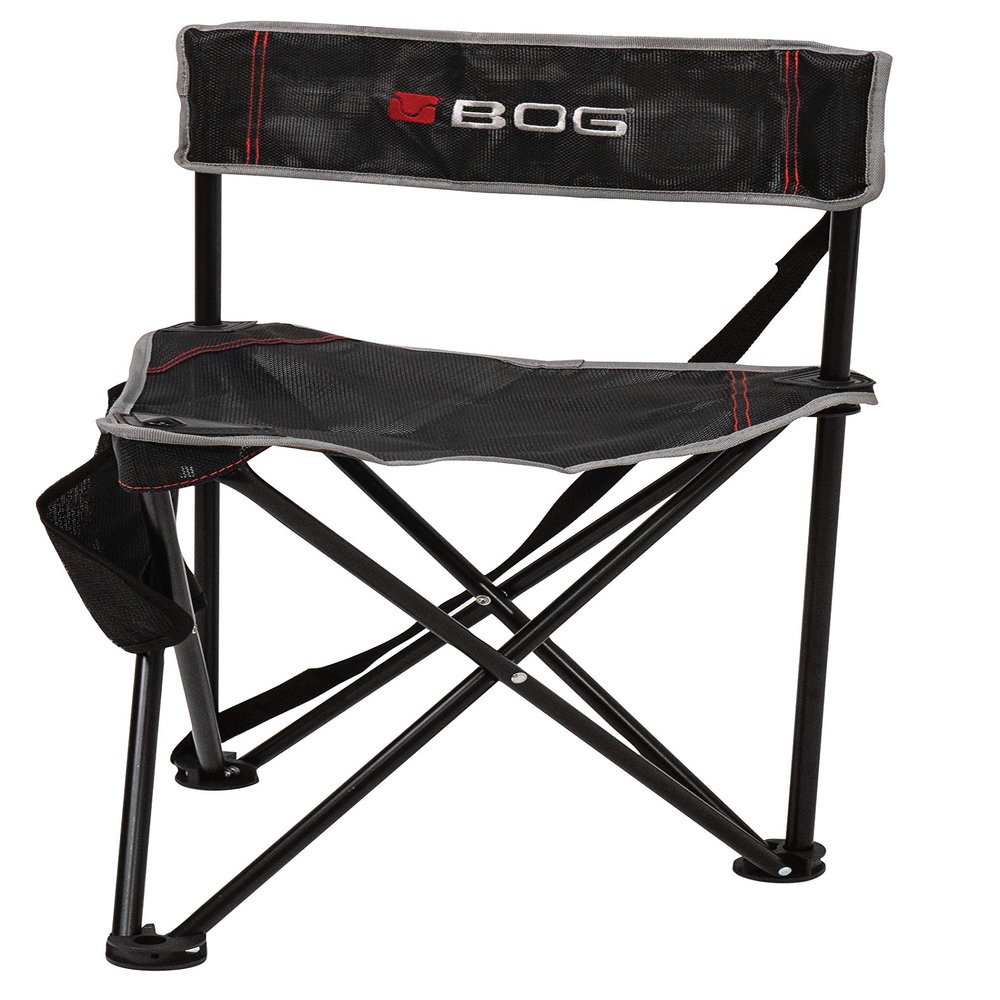 BOG Triple Play Ground Blind Chair with Rugged Construction, Aluminum Frame, Extended Seat Area, Quiet Setup, Breathable Textilene Fabric, Collapsible, and Carry Bag for Hunting, Shooting, and Outdoor