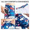 Kanu Surf Men's Mirage Swim Trunks (Regular & Extended Sizes), Camo Flag Red/White/Blue, Large view 3