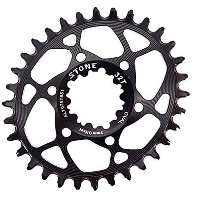 Stone Oval Chainring Direct Mount 3mm Offset for Sram GXP 9-12s 28T 30T 32T 34T 36T 38T Boost 148 (36T)