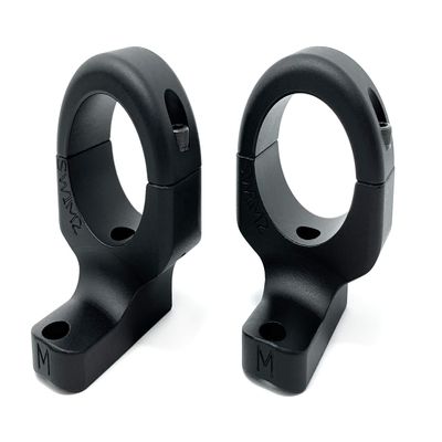 Game Reaper 2: Savage Round Receiver, A17, Axis, Stevens 200, Ruger American, Remington 783, CVA Cascade - Long & Short Action - Medium Mount - Black, 1 inch, 2 Screws per Ring (SW1M2)