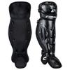 Champro Optimus MVP Single Knee Baseball Catchers Leg Guards, 13.5" Shin Length, Black, Model Number: CG107B view 1