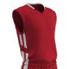 Champro Men's Standard Muscle Basketball Jersey, Scarlet, White, Adult 4X-Large view 1