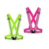 Chiwo Reflective Vest Running Gear 2Pack, High Visibility Adjustable Safety Vest for Night Cycling,Hiking, Jogging,Dog Walking, Construction safe (Green Pink) view 1
