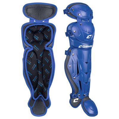 CHAMPRO Optimus Pro Leg Guard - 13.5" Shin Guard, Royal