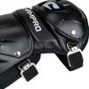 Champro Optimus MVP Single Knee Baseball Catchers Leg Guards, 14.5" Shin Length, CG105B, Black view 3