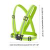 Chiwo Reflective Vest Running Gear 2Pack, High Visibility Adjustable Safety Vest for Night Cycling,Hiking, Jogging,Dog Walking, Construction Safe (Green) view 3