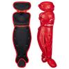 Champro Optimus MVP Double Knee Baseball Catchers Leg Guards, 16.5" Length, Scarlet, CG100SC view 1