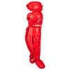Champro Optimus MVP Double Knee Baseball Catchers Leg Guards, 16.5" Length, Scarlet, CG100SC view 2