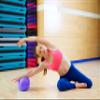 CIZEBO Pilates Ball 8 inch, Small Exercise Ball for Between Knees with Needle Pump for Core Workout & Physical Therapy Yoga PT, Purple view 2