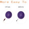 CIZEBO Pilates Ball 8 inch, Small Exercise Ball for Between Knees with Needle Pump for Core Workout & Physical Therapy Yoga PT, Purple view 4
