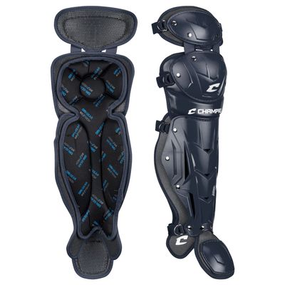 CHAMPRO Optimus Pro Leg Guard - 13.5" Shin Guard, Navy