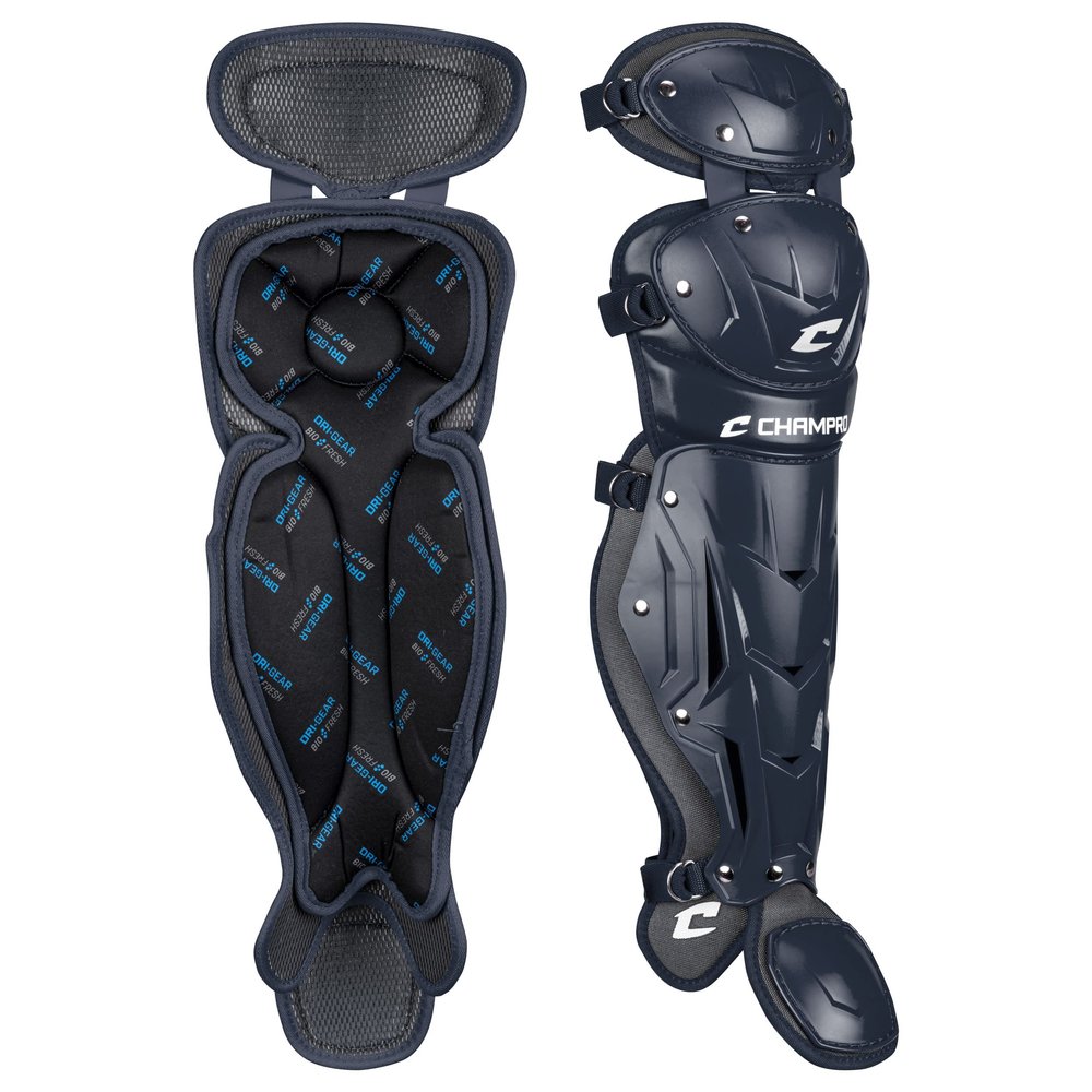 CHAMPRO Optimus Pro Leg Guard - 13.5" Shin Guard, Navy