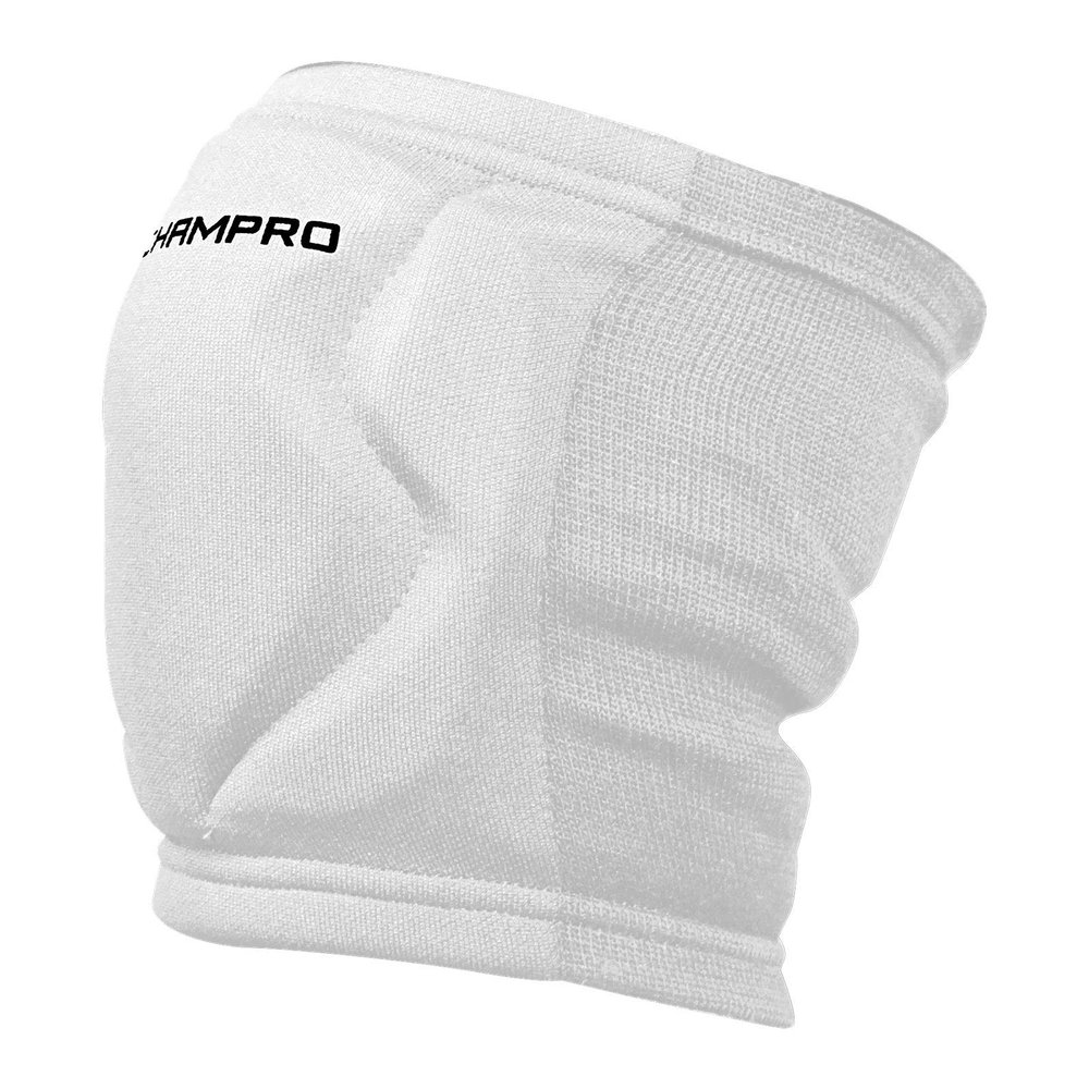 Champro MVP Low-Profile Volleyball Kneepad, Small, White, A3001WS