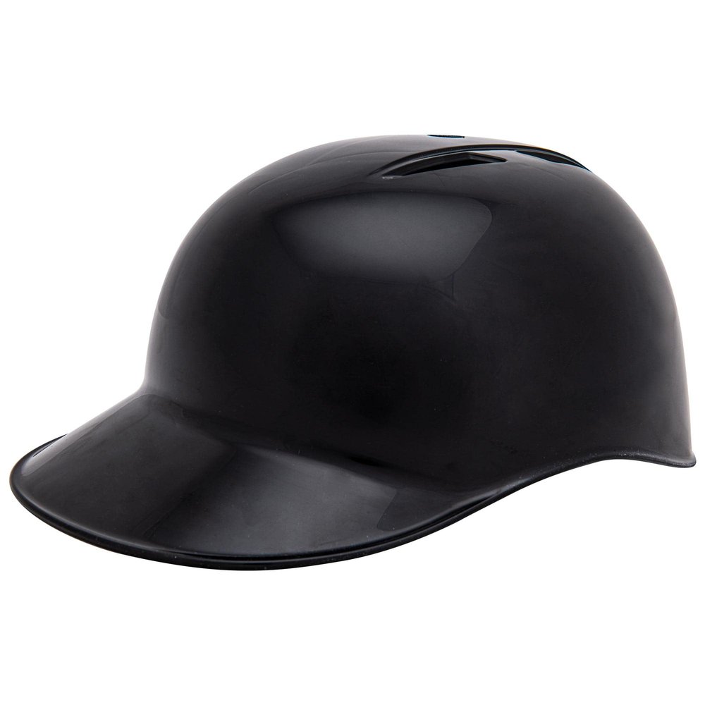 CHAMPRO unisex teen Catcher/Coach's Baseball Softball Catcher s Coach Helmet, BLACK, Small US
