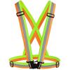 Chiwo Reflective Vest Running Gear 2Pack, High Visibility Adjustable Safety Vest for Night Cycling,Hiking, Jogging,Dog Walking(Color Ornage) view 2
