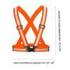 Chiwo Reflective Vest Running Gear 2Pack, High Visibility Adjustable Safety Vest for Night Cycling,Hiking, Jogging,Dog Walking(Color Ornage) view 4