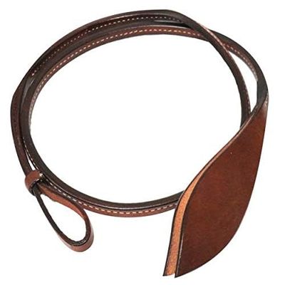 Showman 4' Leather Over Under Whip w/Popper! New Horse TACK!