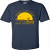 Go All Out XX-Large Navy Blue Adult Sunset Sorry Can't Talk I'm On Another Line Fishing T-Shirt view 1