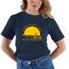 Go All Out XX-Large Navy Blue Adult Sunset Sorry Can't Talk I'm On Another Line Fishing T-Shirt view 2