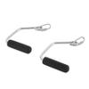 Total Gym Accessories Open Ended Chrome Grip Handles for Total Gym Home Workout Machines, Compatible for Supra, Electra, FIT, Black view 1