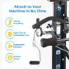 Total Gym Accessories Open Ended Chrome Grip Handles for Total Gym Home Workout Machines, Compatible for Supra, Electra, FIT, Black view 2