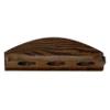 Weaver Wood Designs 3-Gun Solid Oak Wall Display Gun Rack for Rifles and Shotguns view 2