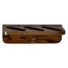 Weaver Wood Designs 3-Gun Solid Oak Wall Display Gun Rack for Rifles and Shotguns view 3