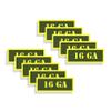 Ammo Can Labels 16 GA Ammunition Decals Olive Drab Green Firearm Labels 16 Gauge 10 Pack Adhesive Vinyl 3"x1.15" #AG view 1