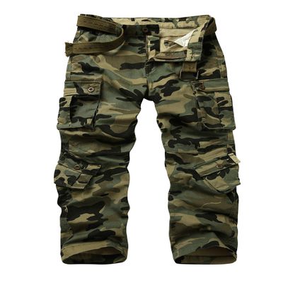 Men's BDU Casual Military Pants, Tactical Wild Army Combat ACU Rip Stop Camo Cargo Work Pants Trousers with 8 Pockets #7533 B-Camo 32