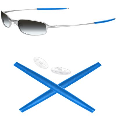 Mryok Replacement Earsocks Nosepiece for Oakley Square Wire 2(2014) Sunglass - Sky Blue