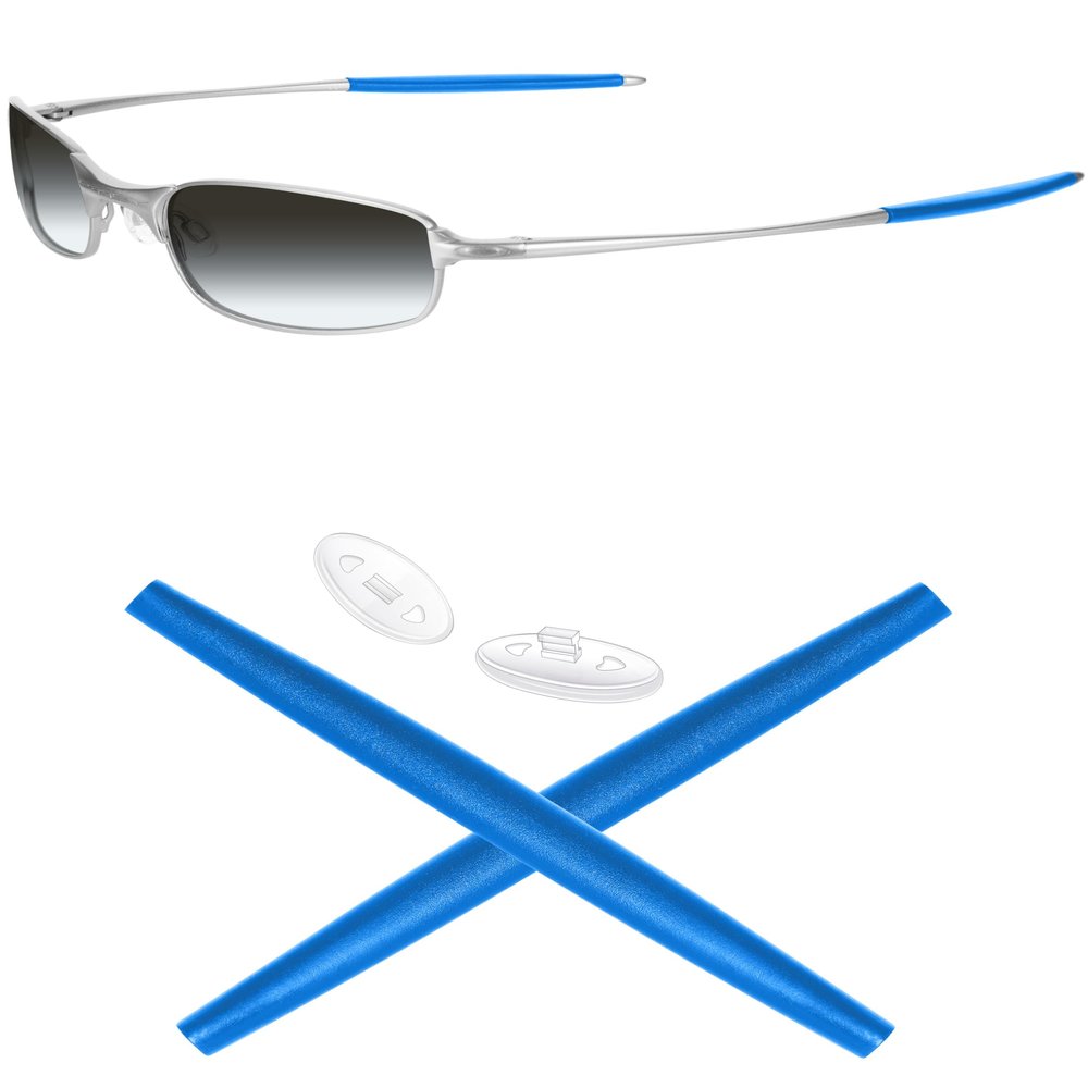 Mryok Replacement Earsocks Nosepiece for Oakley Square Wire 2(2014) Sunglass - Sky Blue