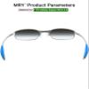 Mryok Replacement Earsocks Nosepiece for Oakley Square Wire 2(2014) Sunglass - Sky Blue view 2