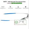 Mryok Replacement Earsocks Nosepiece for Oakley Square Wire 2(2014) Sunglass - Sky Blue view 3