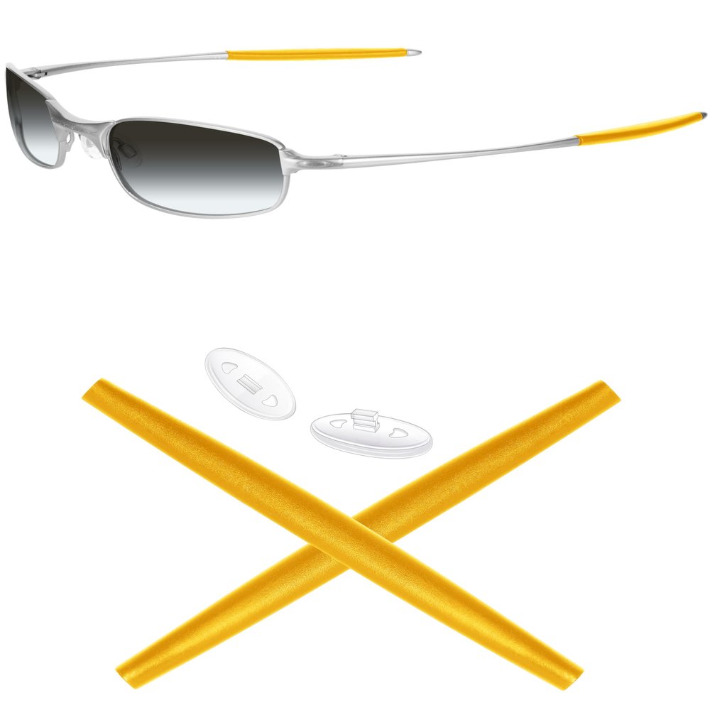 Mryok Replacement Earsocks Nosepiece for Oakley Square Wire 2(2014) Sunglass - Yellow