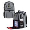 519 Fitness Meal Prep Backpack,Insulated Cooler Lunch Backpack with Computer Compartment,Hiking Picnic Cooler Rucksack for Men and Women,3 Meal Containers,2 Ice Packs and Protein Shaker(Grey) view 1