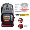 519 Fitness Meal Prep Backpack,Insulated Cooler Lunch Backpack with Computer Compartment,Hiking Picnic Cooler Rucksack for Men and Women,3 Meal Containers,2 Ice Packs and Protein Shaker(Grey) view 3