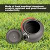 REDCAMP 0.8L Mini Outdoor Camping Kettle, Aluminum Water Pot with Carrying Bag, Compact Lightweight Tea Kettle view 3