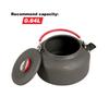 REDCAMP 0.8L Mini Outdoor Camping Kettle, Aluminum Water Pot with Carrying Bag, Compact Lightweight Tea Kettle view 4