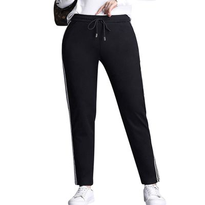 ZGZZ7 Women's Casual Comfort Active Pants Full Length Straight Running Athletic Sweatpants (Black, Small)