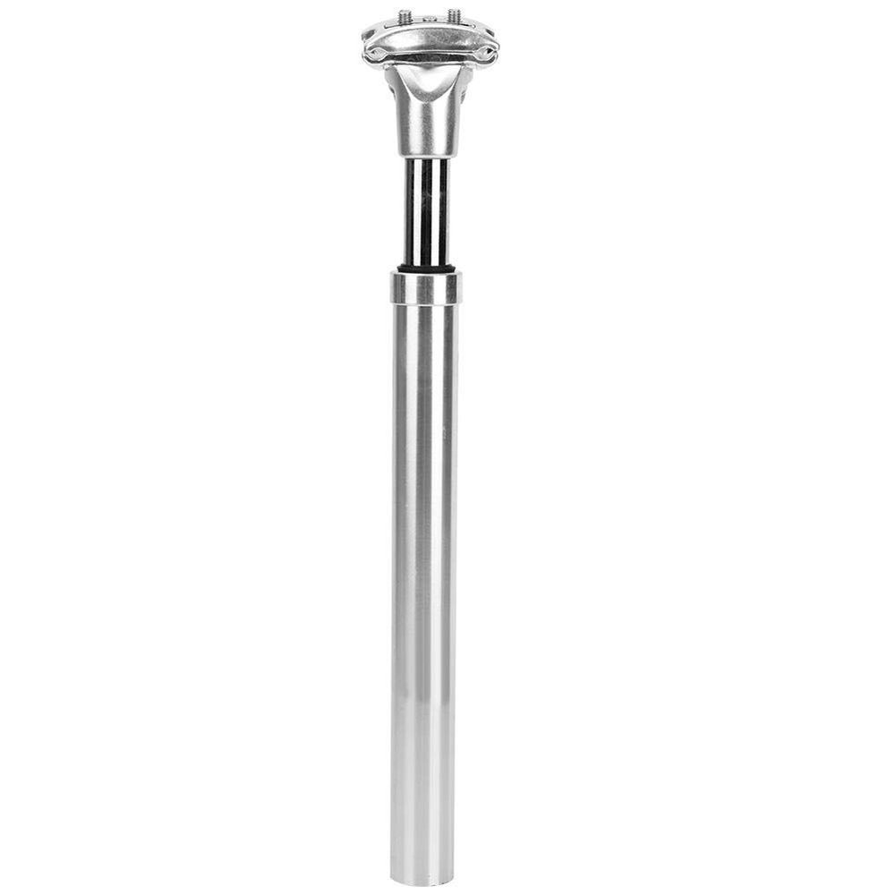 nso Seatpost, Aluminum Alloy Seat Post Suspension Hydraulic Pressure Seat Tube 27.2mm 31.6mm (27.2 -Silver)
