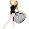 FEESHOW Women Adults Rhinestones Backless Leotard Gymnastics Bodysuit Ballet Dancewear Black X-Small view 2