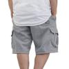 AIRNINE Men's Fleece Cargo Shorts Heavyweight M-5XL [DFP-1] (Grey, Large) view 2