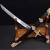GLW Sword Guardian of Buddhism Asura Battle Sword Folded Pattern Steel Blade Sharp (Black) view 2