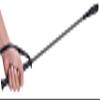 SUNLAND Horse Riding Whip Crop Jump Bat Non-Slip Dressage Crop 23" with Double Slapper view 3