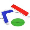 LIOOBO 13 Pcs Tennis Court Lines Boundary Markers Pickleball Court Spot Markers for Kids Basketball Football Badminton Training Equipment view 2