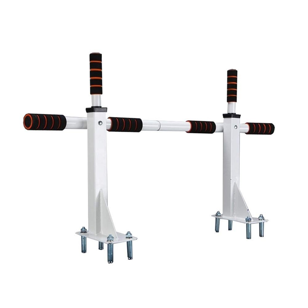 Pull-up Bars AGYH Wall Mounted Steel Chin Up Bar, Home Gym and Training Hook Exercise Bracket Upper Body Workout Horizontal Bar, Load 200KG (Color : White)